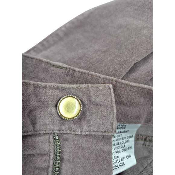 Talbots Stretch Plush Corduroy Pants Pastel Plum  Fancy Pockets Sz 16 NWOT - Picture 6 of 8